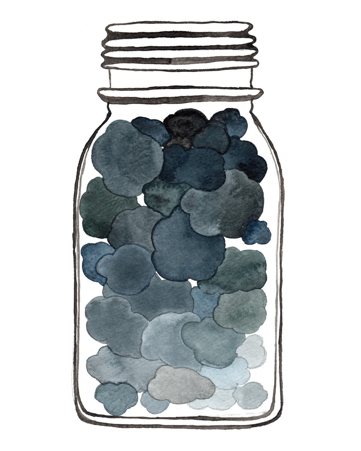 Rain Catcher - 8x10 Watercolor Print