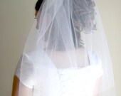 Elbow length Veil with Blusher