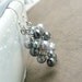 Dark and Light Gray Cascading Pearl Earrings