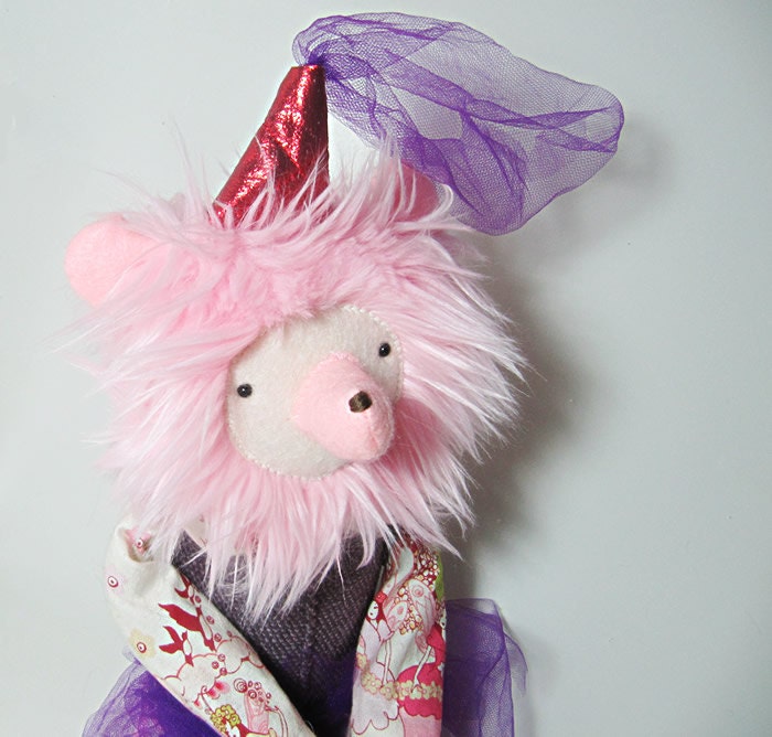 Pink Princess Plush Bear Ballerina