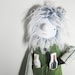 Stuffed Fabric Yeti Yermit Softie Doll
