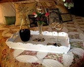 TV or Bed Tray with Mosaic Nautilus Shell Design