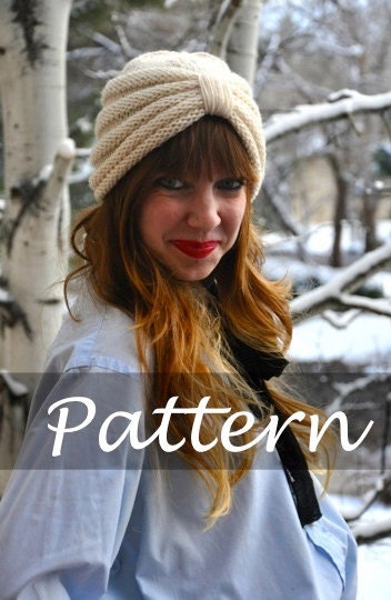 KNIT PATTERN for The Purl Knit Turban