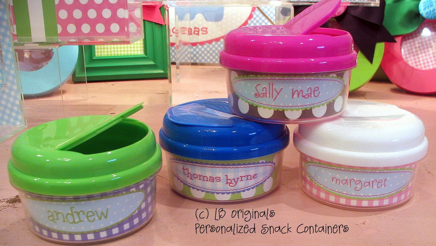 Personalized Snack Containers