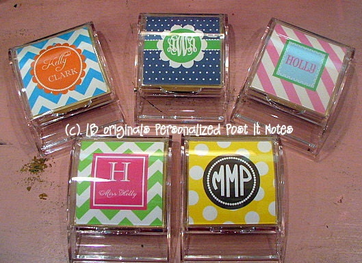 Personalized Post It Note Holder