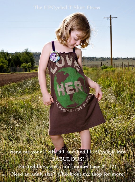 The UPCycled T Shirt Dress SEND me YOUR t SHIRT
