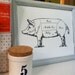 Pig-Cuts Chart Art Print