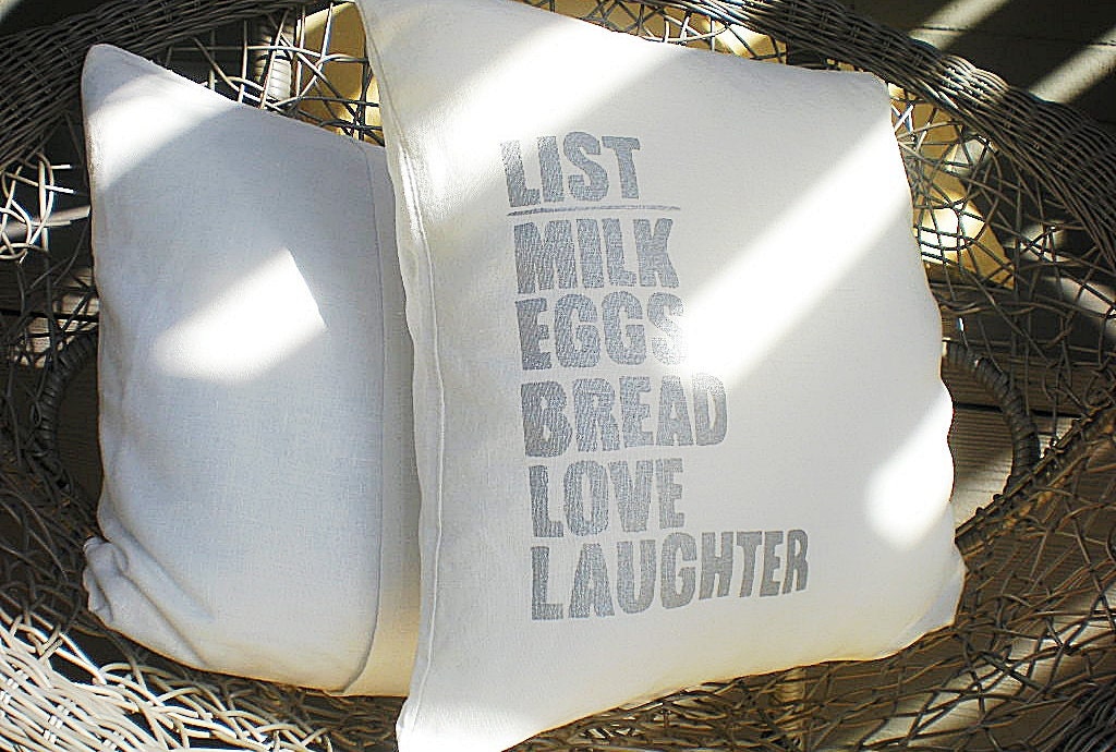 The Simple List Modern Linen Pillow Cover by indobay