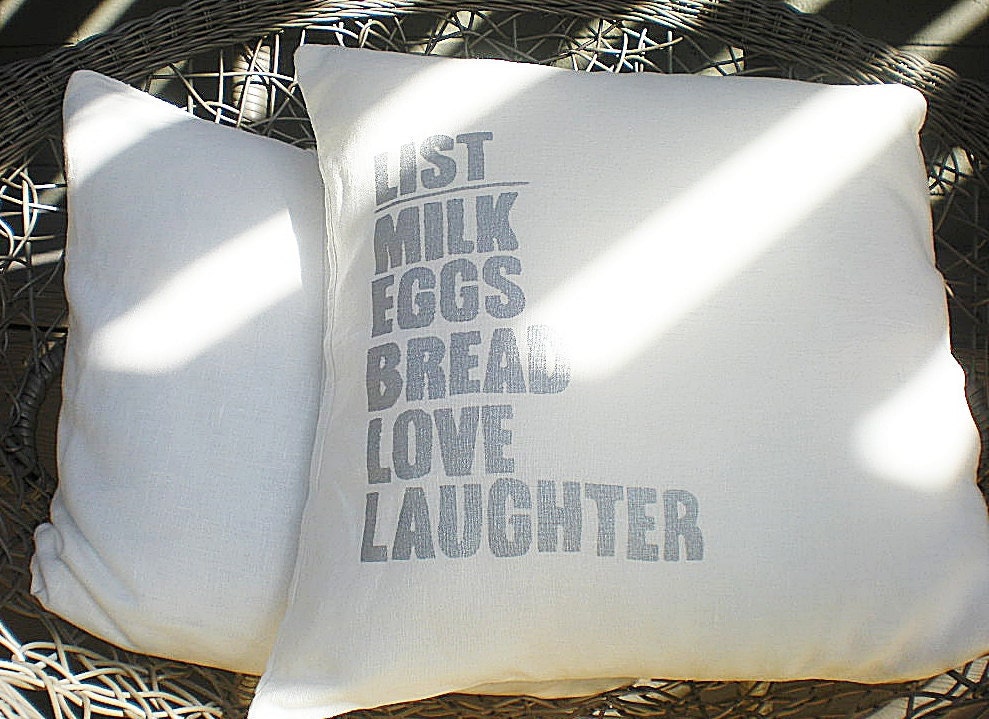 The Simple List Modern Linen Pillow Cover by indobay