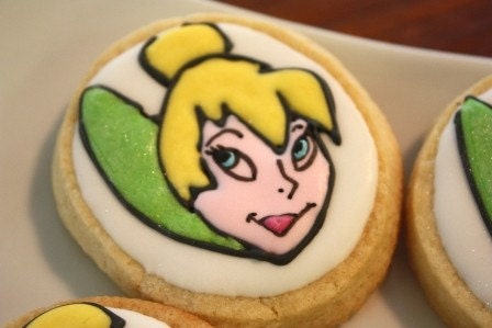 Tinkerbell Fairy cookie favors - one dozen