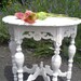 Sold           shabby chic table   demi lune  vintage        hold till monday