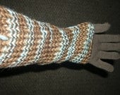 blue/brown arm warmers w/gloves