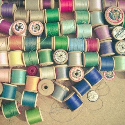 Cotton Reels 8 x 8 Print