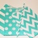 Aqua Sailor Striped Favor Bags - Candy Buffet - Wedding - Birthday - Bridal - Baby Shower, Dr. Seuss party