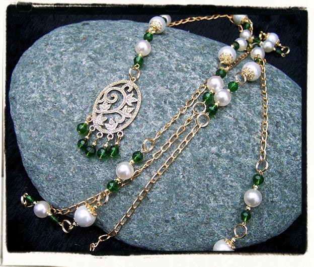 Emerald and Gold Tudor Renaissance Girdle Belt