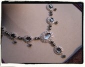 Black Rain Pearls Tudor Renaissance Necklace