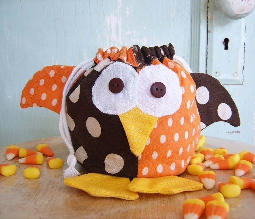 Halloween Pattern - PDF - Jester Owl Treat Bag