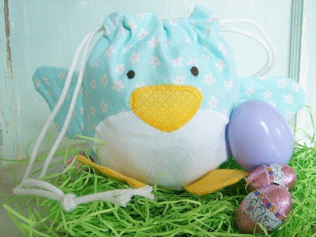 PDF Sewing Pattern - Spring Chick Drawstring Treat Bag