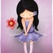 Girls nursery wall art print poster, kids room decor, art for kids, children art prints set on sale, pink purple room decor, fairy angel art