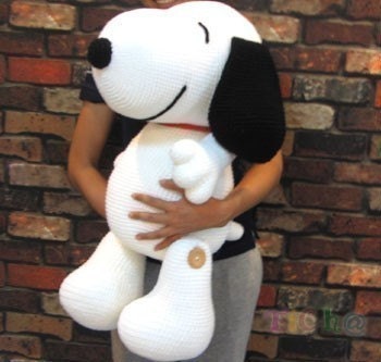 Snoopy 27 inches - PDF amigurumi crochet pattern