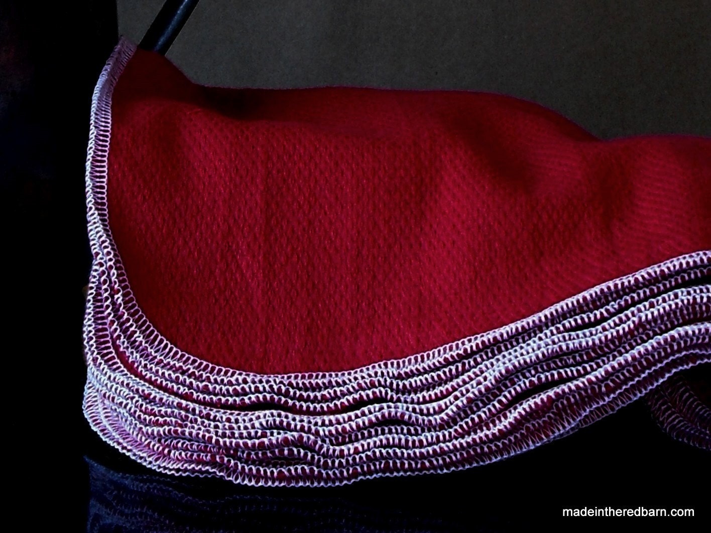 12 Hand Dyed Napkins - Cranberry