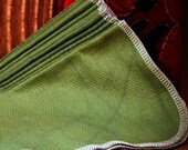 12 Hand Dyed Napkins - Avocado