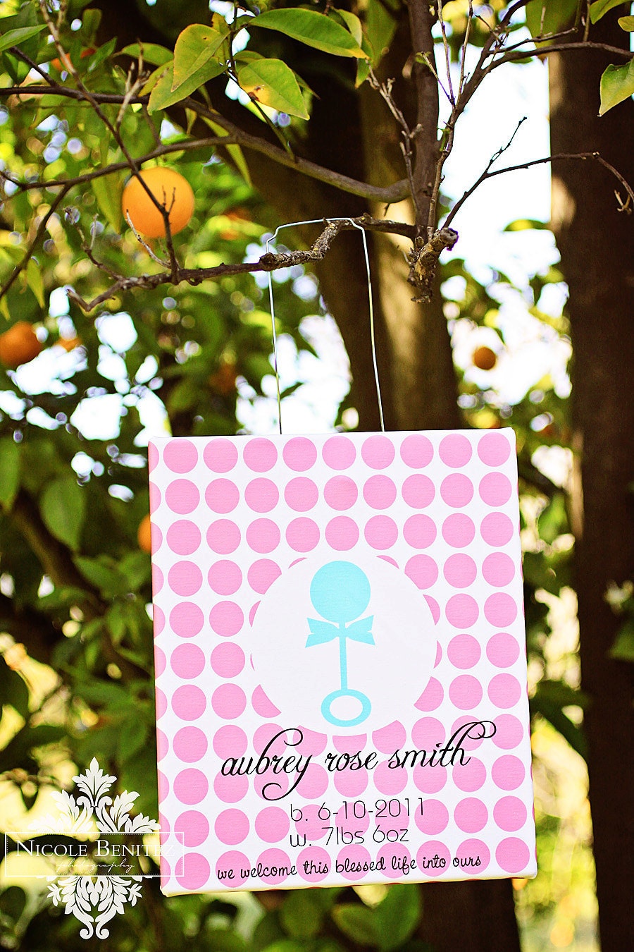 PERSONALIZED Children's Modern Canvas Wall Art 16X20- by A Blissful Nest Il_570xn