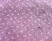Fat Quarter Heart Pale Pink Lace fabric 1/4 mtr.