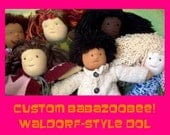 Custom 17 inch Waldorf inspired Doll