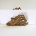 Vintage Antique Golden Brass Decorative Napkin Holder - Letter Organizer