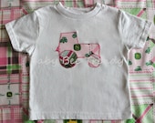 Made to Order... John Deere PINK Tractor T-Shirt, Shortsleeve or Longsleeve -- 2T 3T 4T 5/6 7