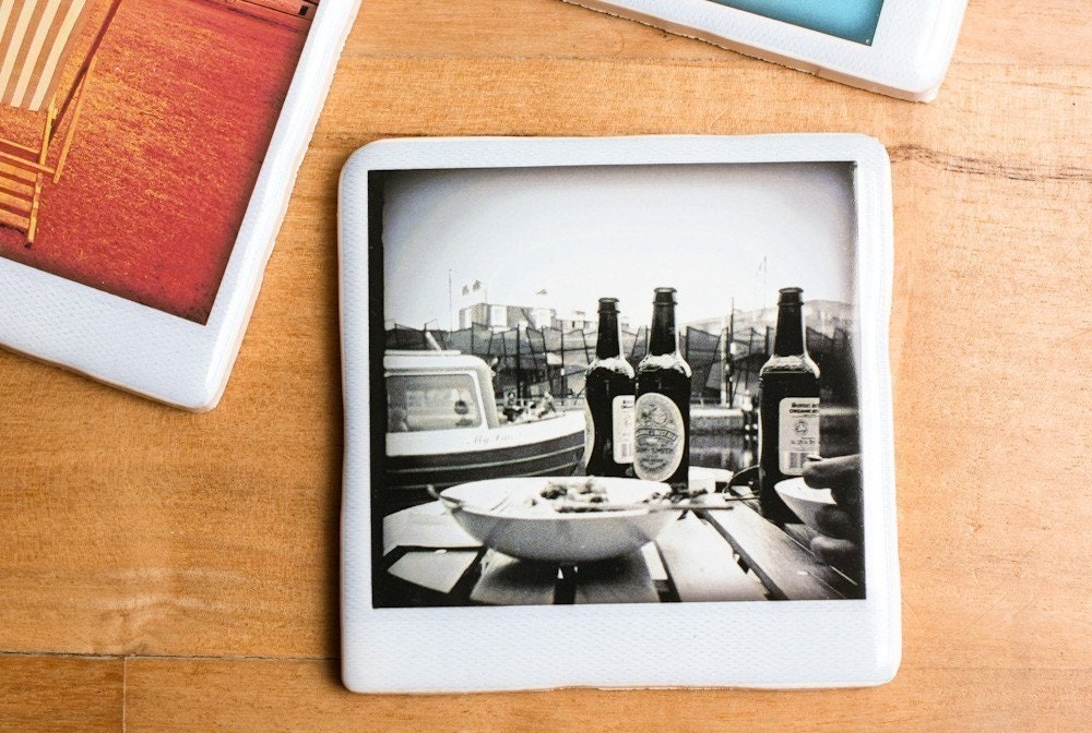 Polaroid Coaster - Beer bottles