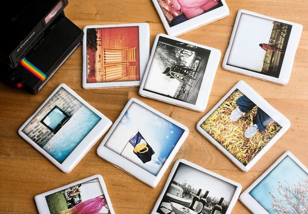 Polaroid Coaster - Cherry Blossoms