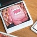 Polaroid Ceramic Coaster - Pink Monsta