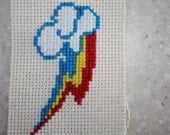 Rainbow Dash Cutie Mark Cross Stitch My Little Pony