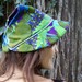 RESERVED - slouchy snap hat in floral