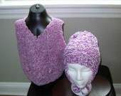 Toddler  set of hat and a vest Christmas gift