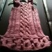 Girls pink dress/ cable stitch/size 5/ custom orders welcome