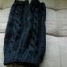 Women legs warmer in black cable stitch/hand knit/Ready to Ship