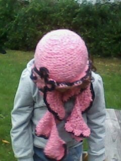 Fancy Nancy hat and scarf