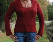 Lillian Sweater Pullover - Original Knitting PDF pattern - design by A BLACK PEPPER
