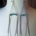 Silver Chain and Turquoise Earrings