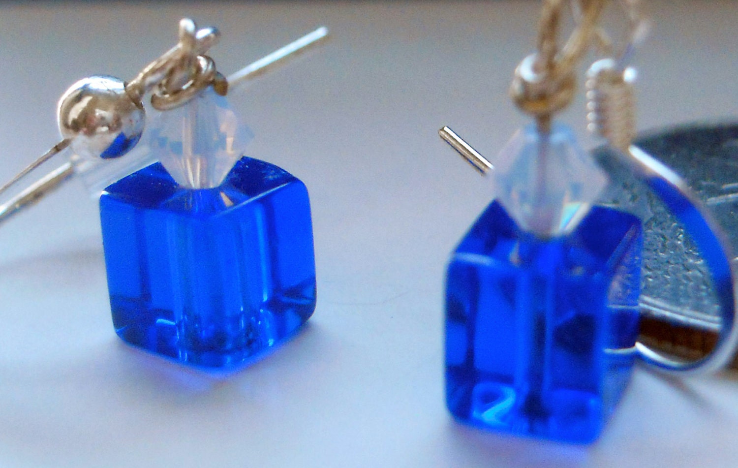 Tardis Earrings - White