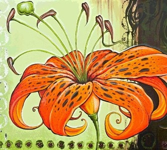Tiger Lily by Shanna Trumbly- Eco Paper Print