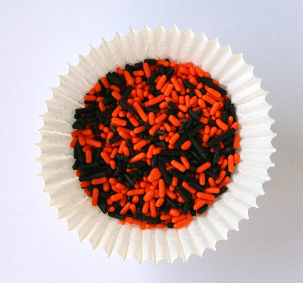 Orange and Black Halloween Sprinkles for Decorating Cupcakes and Cookies (4 ounces) Il_170x135