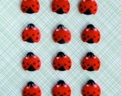 Ladybug Edible Sugar Decorations for Cupcake and Cake Decorating (48)
