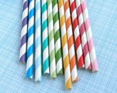 Rainbow Mix Striped Paper Straws with DIY Flags (22) Il_170x135