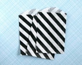 Little Black Stripe Paper Bags (20)