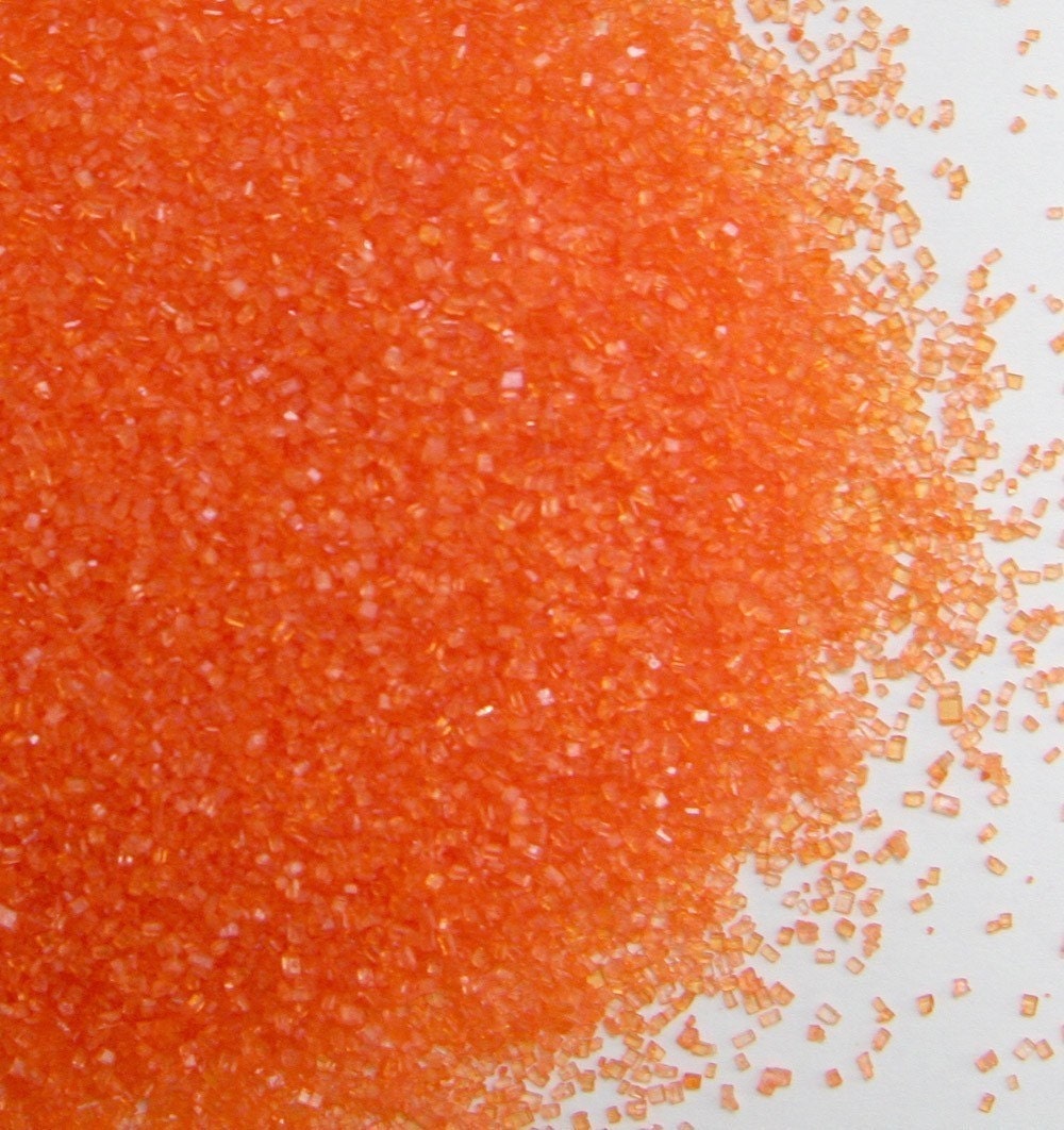 Orange Sanding Sugar for Decorating Cupcakes and Cookies (4 ounces) Il_570xn