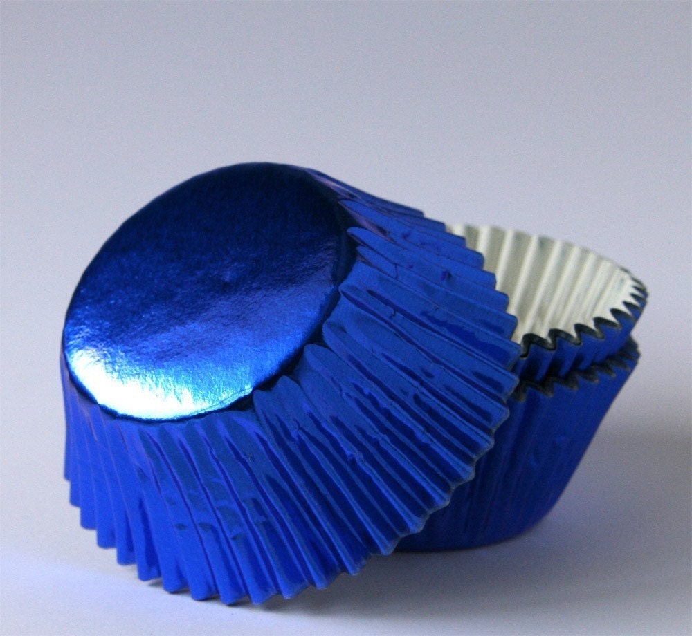 Blue Foil Cupcake Liners (45) Il_570xn